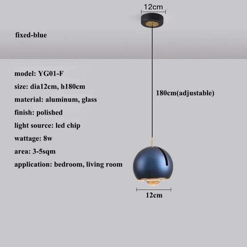 Modern minimalist LED pendant light adjustable angle circular pendant light stretchable luxury home decoration lighting fixtures