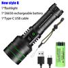 USB Rechargeable LED Flashlights High Lumens Super Bright Tactical Handheld Flash Light Zoomable,Waterproof  Emergency Lantern