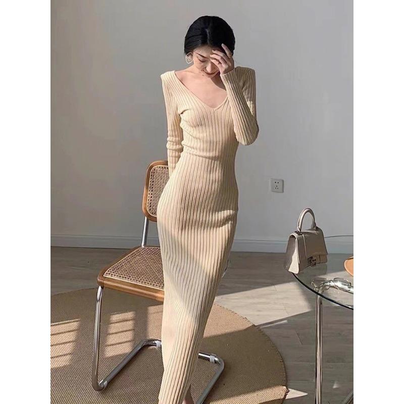 Hepburn black coffee break elegant retro gentle high-end dress niche design slim hip temperament