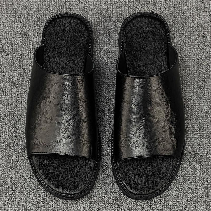 Men's Sandals 2025 New Summer Men's Shoes 47 Personalized Leather Beach Shoes Casual Roman Vietnamese Sandals Men 48