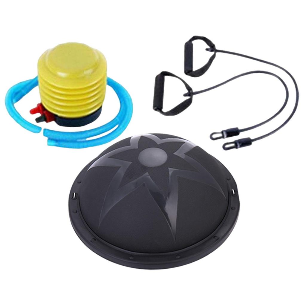 Balance Ball Half Exercise Fitness with Resistance Bands and Pump Training for Dance