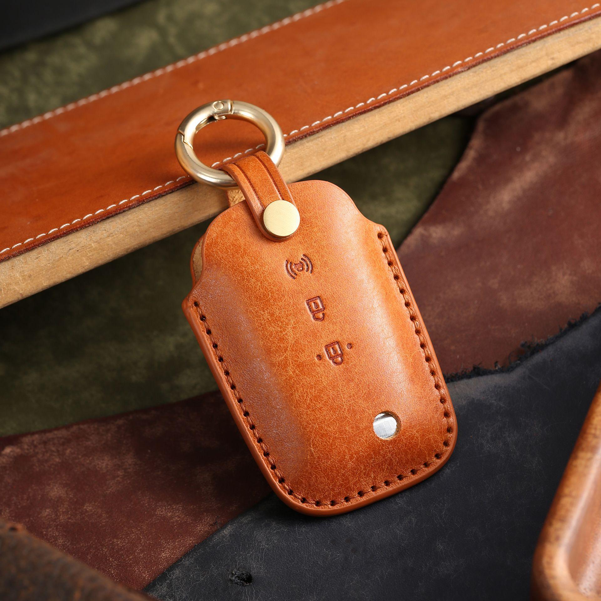 

Applicable To South Korea Ssangyong Key Cover Tivira High-End Bag Rest Car Leather Protection Case Buckle High-End