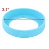 uxcell Silicone Insulated Non-Slip Bottom Cover for Glasses, Bottles, Mugs, and Cups, Blue, 7.8cm Diameter