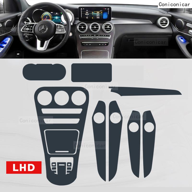 Dla Mercedes Benz GLC X253 260 - Panel Nawigacji Samochodowy Ekran Wnętrza Folia Ochronna TPU Odporna na Zarysowania