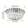 10pcs, Stainless Steel Egg Tart Molds (3.8''), Large Tart Molds, Pie Molds, Non-Stick Cake Baking Pans, Baking Tools,, Home Kitchen Items