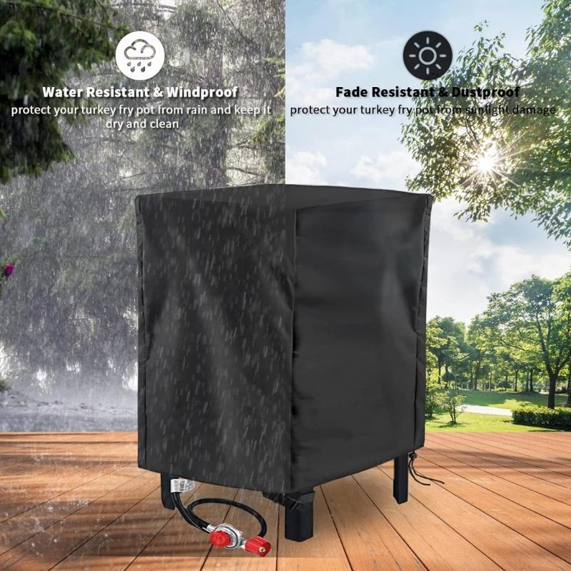 Starke Schutzhülle für Profi-Fritteusen Verstärkter Luftwiderstand 210D Universelles Material Outdoor-Kochzubehör