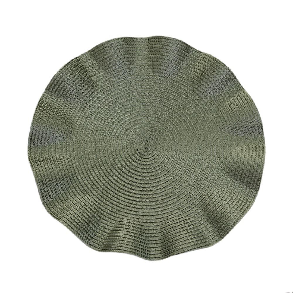 4Pcs Washable Table Mat Heat-resistant Coaster Household Braided Placemat  Party
