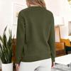 Women's Casual Fashion RoundNeck Pullover Top Winter Solid Color Plush Sweatshirt