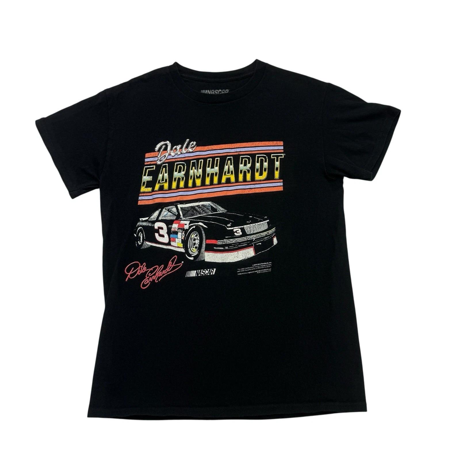 

NASCAR Shirt Mens Small S Black Dale Earnhardt 3 Car Short Sleeve Cotton L
