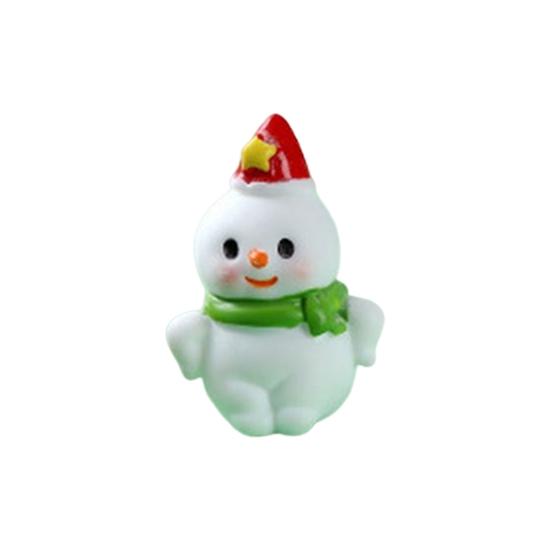 Practical Christmas Resin Figurine Stylish Cute Snowman Statue Holiday Decor