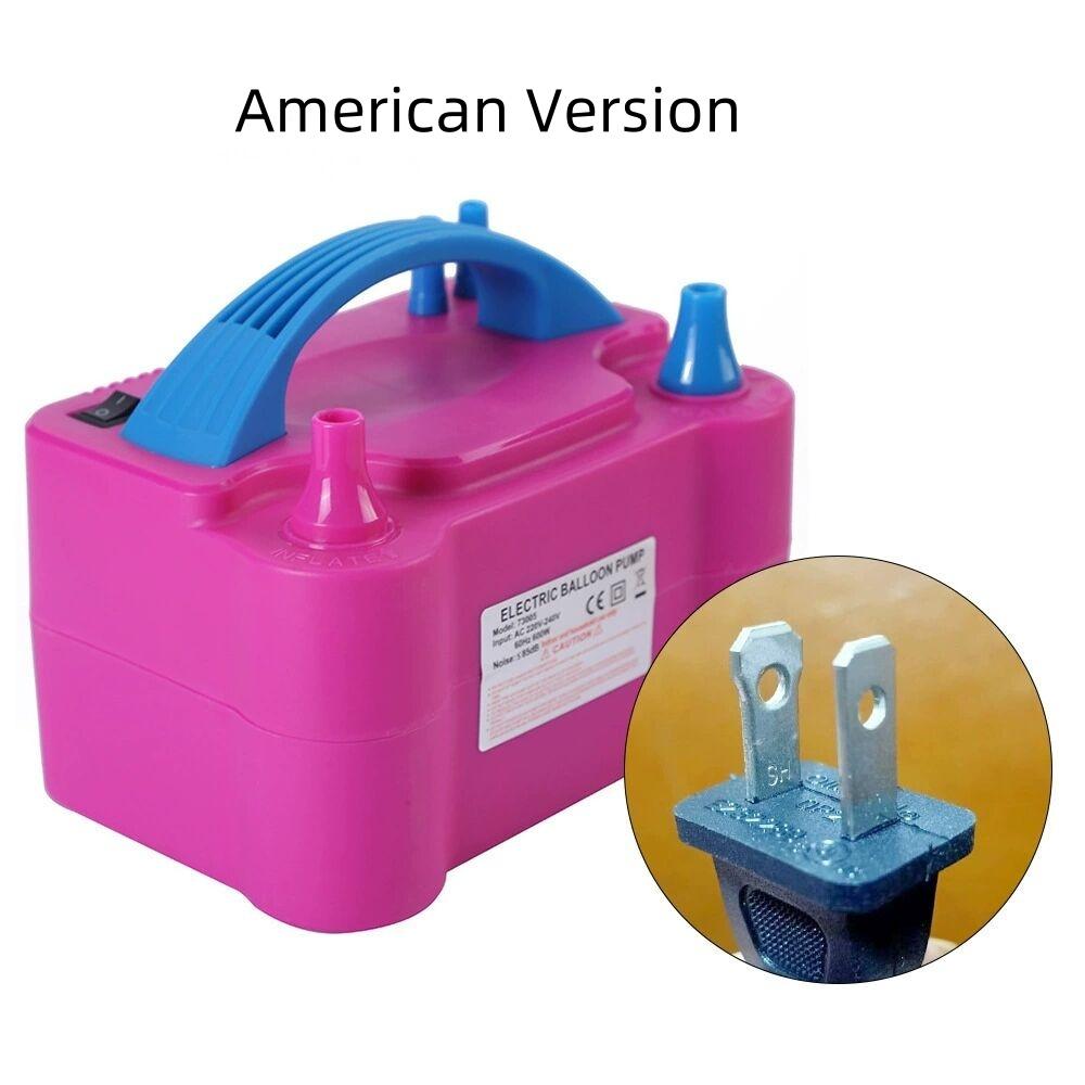 Elektrisk Ballongpump, Bärbar Dubbelmunstycke Elektrisk Luftballongpump Uppblåsare Fläktmaskin för Festdekorationer