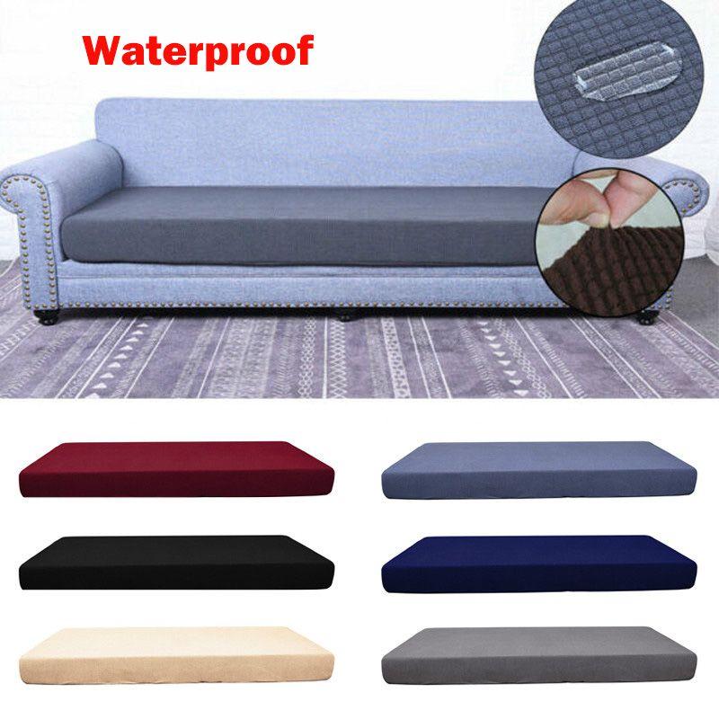Waterproof Sofa Seat Cushion Cover Stretchy And Soft Material Choose From 13 Colors