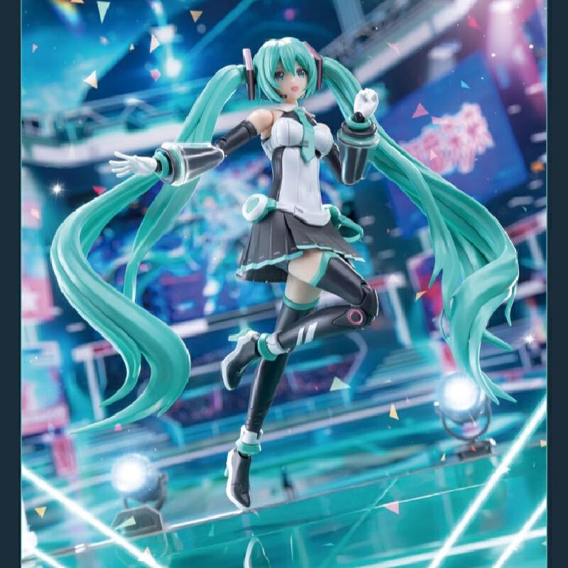 Hatsune Miku Sing To The Future Action Figure With Led Stage Model Color Changing Lights Cute Collectible Toy Desktop Decoration