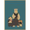 Shirokuma Cafe Retro Anime Poster - Japanese Kraft Paper Wall Art