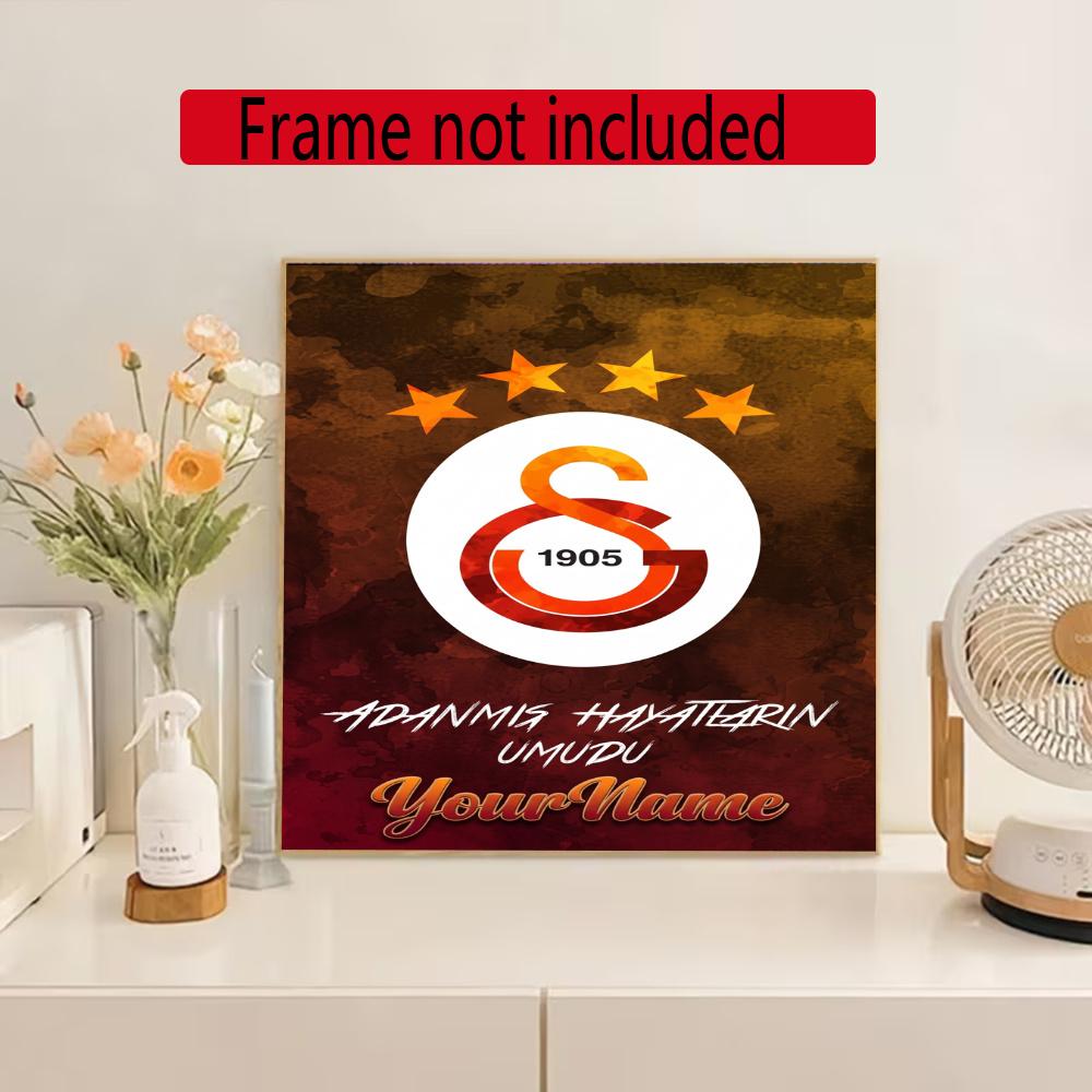 Galatasaray Personalized Name Round Diamond Painting Kit Diamond Embroidery Painting Rhinestones Mosaic Frameless Handwork Decoration Arts
