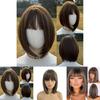 Womens Short Straight Wig With Bangs Hightemperature Silk For Casual And Party Use