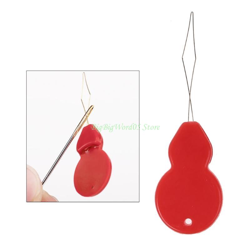 24TE 3pcs Automatic Needle Threader 10pcs Gourd Shaped Threaders with 30pcs Assorted Size Hand Sewing Needles Threading Device
