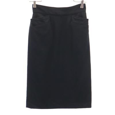 90s Made In Japan Old Mimole Length Tight Skirt M Black Women Used