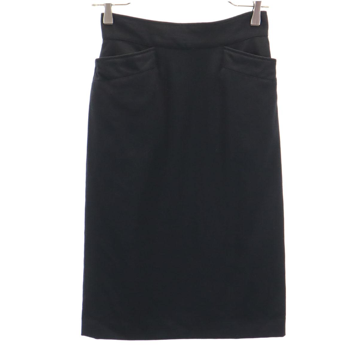 

KENZO 90s Made in Japan Old Mimole length Tight Skirt M black Women Used