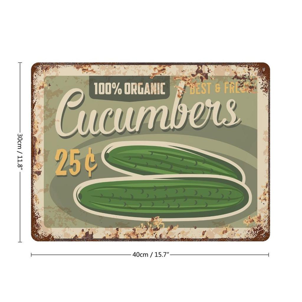 1 Pack Vintage-style Rusty Metal Plaque, Weathered Printing, Ideal Indoor Décor for Bar Café Kitchen Restaurant or Living Room Walls