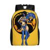 Mortal Kombat Kitana Casual Backpack Gift Student MK11 Daypack for Men Women Laptop Shoulder Bag