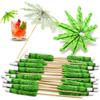Eco-friendly Hawaii Tropical Toothpick Paper Umbrella Fancy Sticks Appetizers Picks Cocktail Skewer
