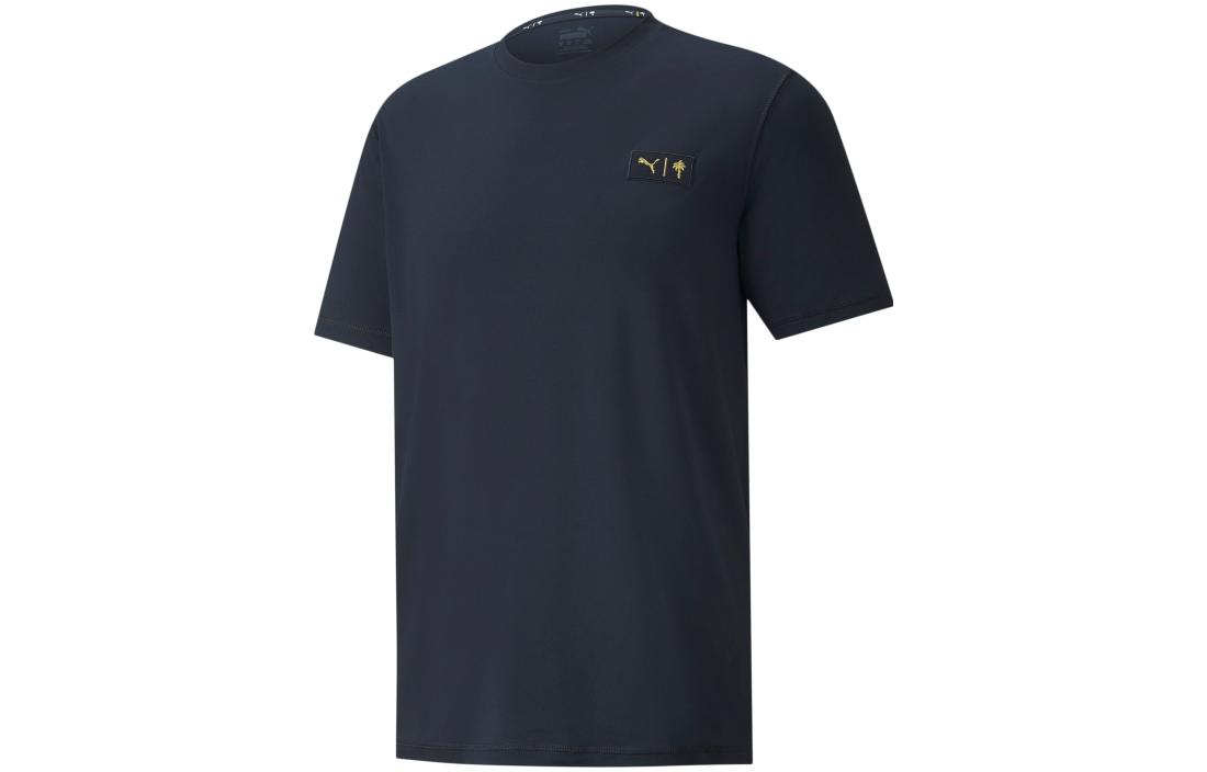 PUMA X PALM TREE CREW T Shirts Men s Dark Blue Crew Neck Moderate Straight Fit 534087-02 M