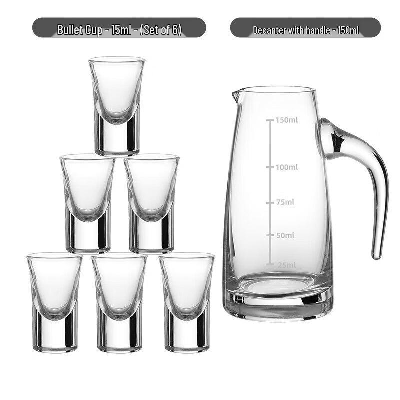 Qiwei 100ml Thickened Crystal Glass Decanter
