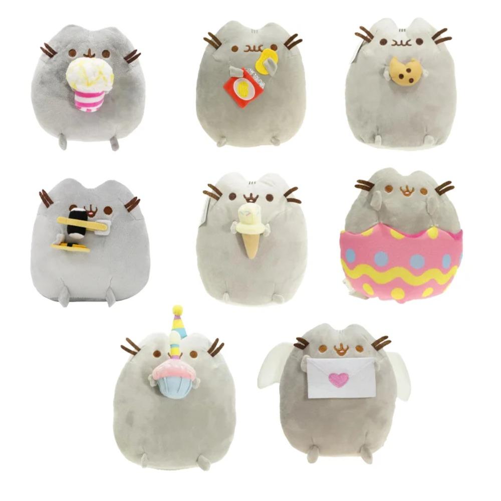 Pusheencat Plush Toy Kawaii Cat Stuffed Animal Sandwich Cookie Ice Cream Donut Pizza Burger Plush Doll Decoration Gift For Kids