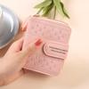 Short Wallet for Women Fashion Simple  Large Capacity Versatile  Clutch Zipper Buckle Coin Purse Female Bag