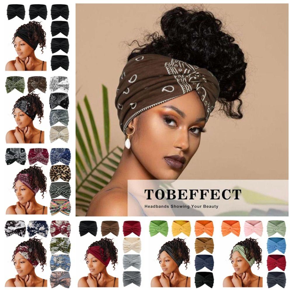 6 PCS Hip-hop Sports Headband Y2K Printed Elastic Hairband Yoga Hairband  Party