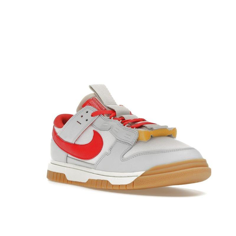 Nike Air Dunk Jumbo Ultraman Herren-Sneaker Weiß Hellkarmesinrot Reines Platin DV0821-102