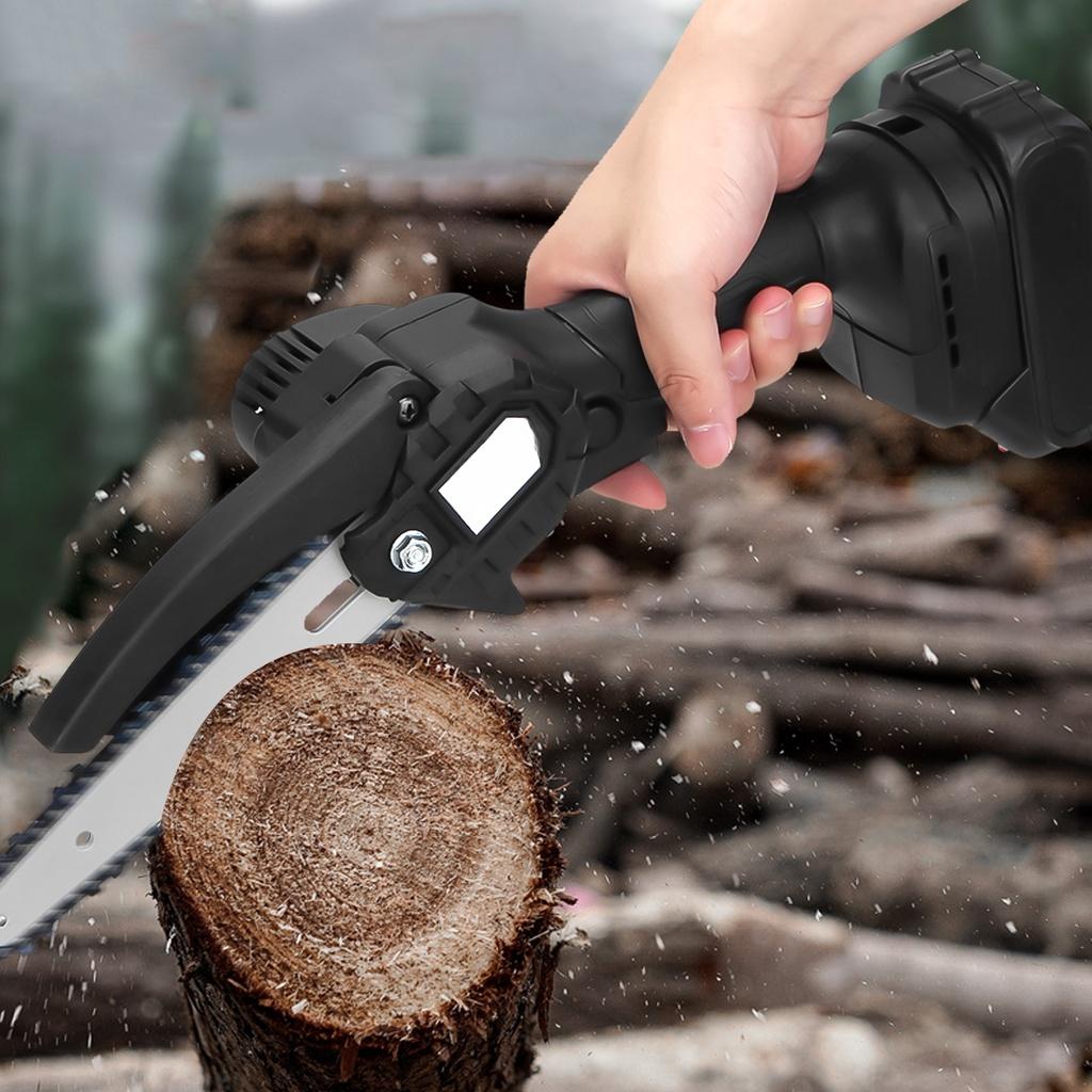 1200W 6 Inch Cordless ChainSaw Pruning Electric Saw Garden Tree Logging Trimming Saw Power Tool Gardening