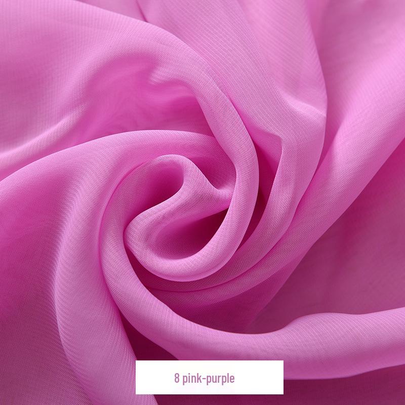 Šifonový Georgette Jednobarevná Taneční Kostýmová Látka pro Podšívku a Šaty