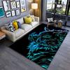 Neon Wild Boar Illustration Suitable As a Non-slip Mat for the Living Room or Bedroom Sofa