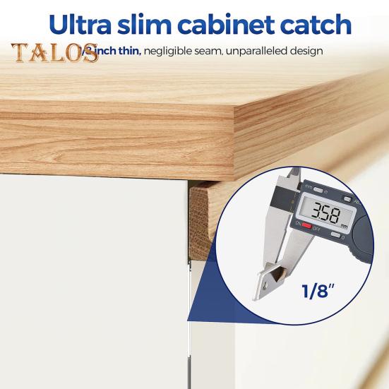 6/10/15Pcs Invisible Cabinet Door Magnet with Screw Ultra-Thin Stainless Steel No Drilling Adhesive Magnetic Drawer Closet Sliding Door Catch Latch