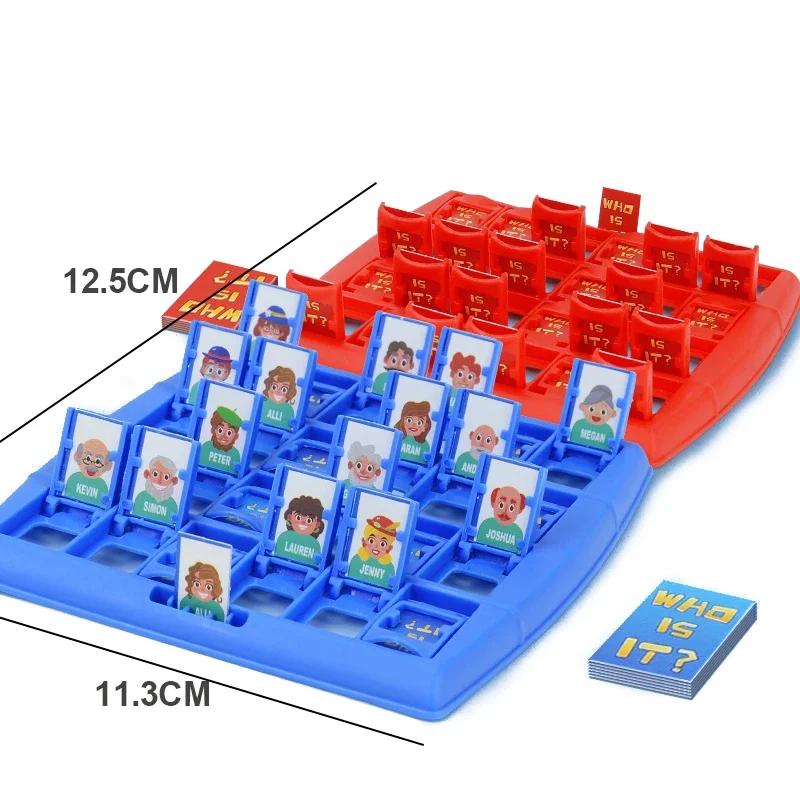 Non-Toxic Guess Who I Am Puzzle Game Two Person Interactive Portable Tray Puzzle Board Game Suitable For Children