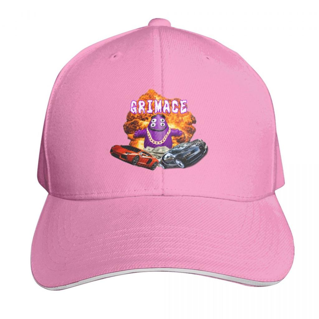 Here comes Grimace Baseball Cap Fishing cap beach hat Custom Cap Golf Caps For Women Unisexs