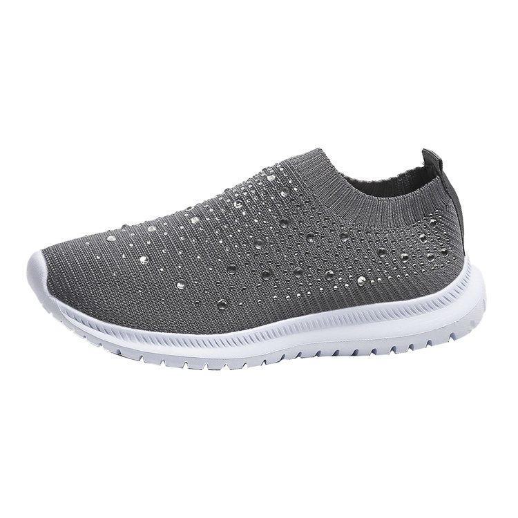 Chaussures de course en maille et strass pour femmes (2024): Tendance, respirant et confortable pour les loisirs actifs