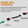 3 Prong to 2 Prong Wiring Harness Headlight Adapter, 2 Pack Female to Male, H4651, H4601, Chevrolet Chevelle, Impala, El Caminos