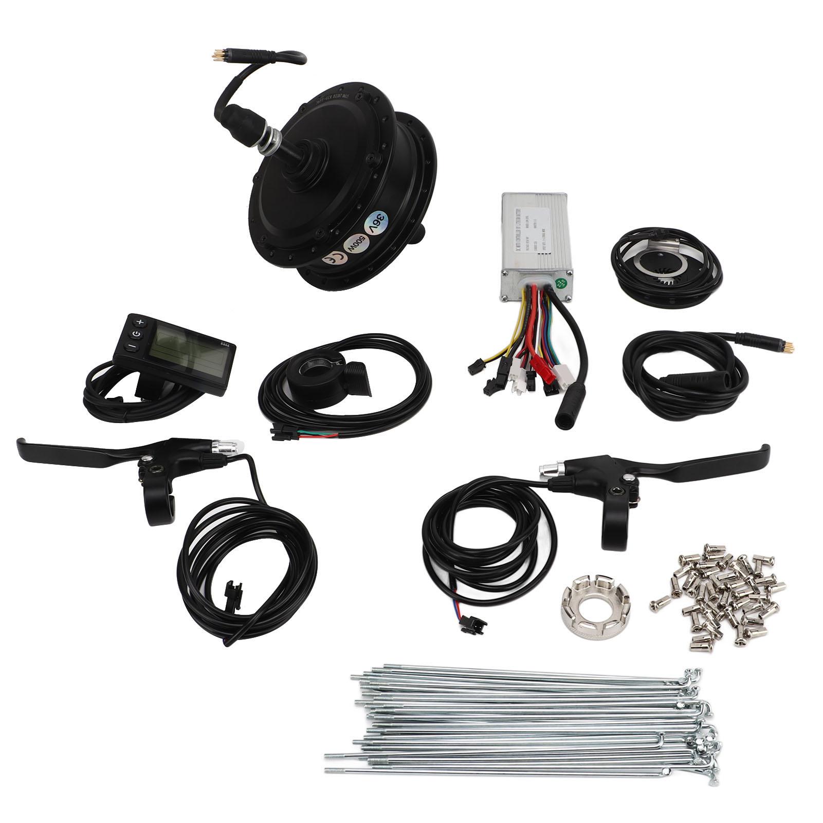 Diyelecs Electric Bike Conversion Kit 36V 500W Rear Drive Conversion Kit For Diy Electric Bike Electric Scooter Folding Bikes
