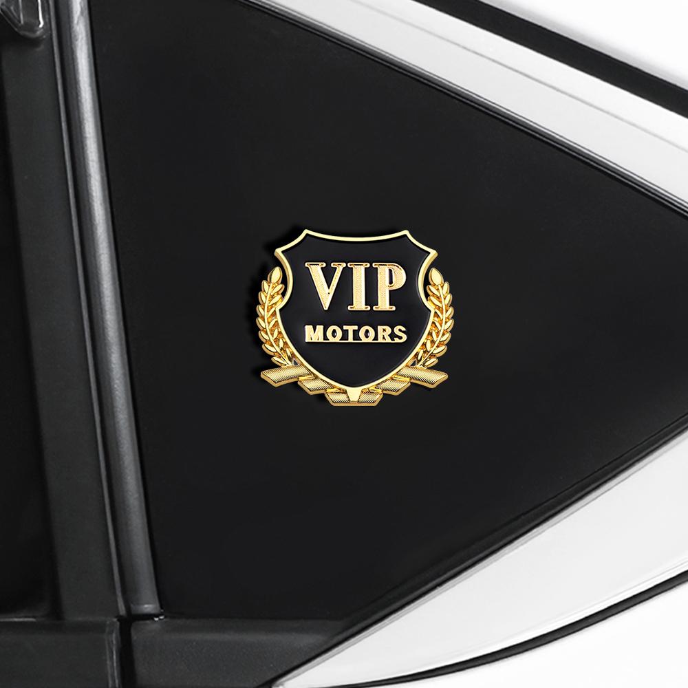 3D VIP MOTORS Badge Car Body Trunk Decoration Metal Sticker for Suzuki Mazda Skoda Ford Subaru Seat Volvo KIA Toyota Land Rover