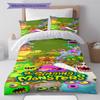 My Singing Monsters Pattern Bedding,Quilt Set Quilt Cover Pillowcase Home Birthday Gift (1 * Duvet Cover + 2 * Pillowcase, Without Core)