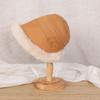 Winter imitation wool Mongolian hat basin hat men and women thickened cold and warm bucket hat large brim adult