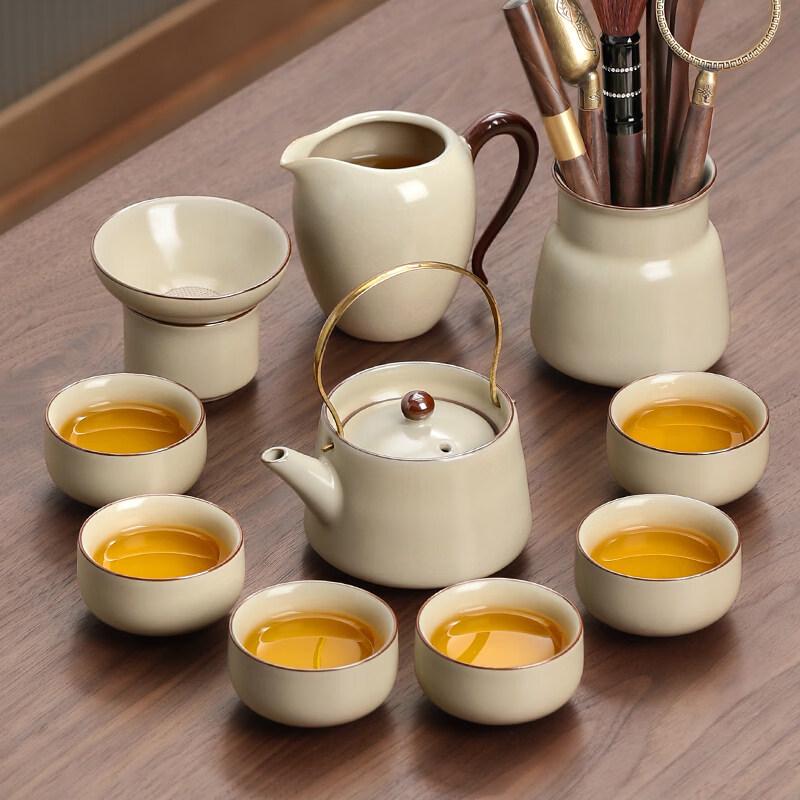 Cha Xun Ru Kiln Ceramic Kung Fu Tea Set
