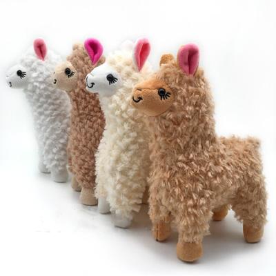23 cm Alpaka-Plüschtier, 6 Farben, süße Tierpuppe, weiche Samtpuppe, Dekoration für Zuhause und Büro, Kinder, Mädchen, Geburtstagsgeschenk