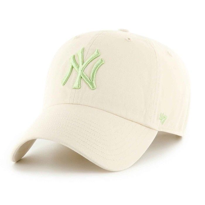 47 Brand Strapback Cap - CLEAN UP New York Yankees natural