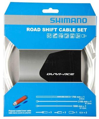 SHIMANO Repair Parts Shift Cable Set Polymer Coating 9000 White with Nose for Y63Z98920 RD-9000