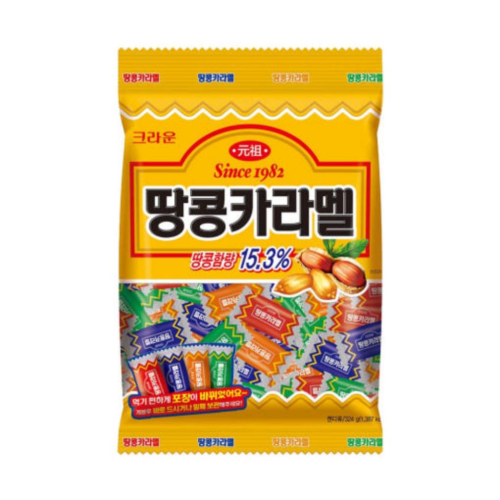[Crwon] Peanut Caramel Candy 324g