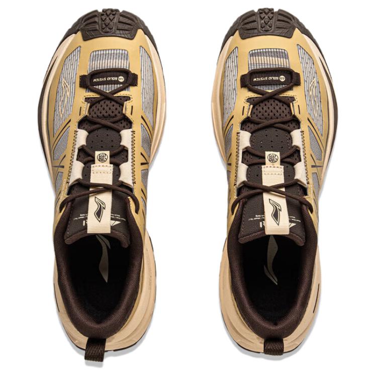 New LiNing CF Su Xingchuan Abrasion Resistant Waterproof Slip Resistant Low Top Outdoor Hiking Shoes Unisex Umber AHTV015-8